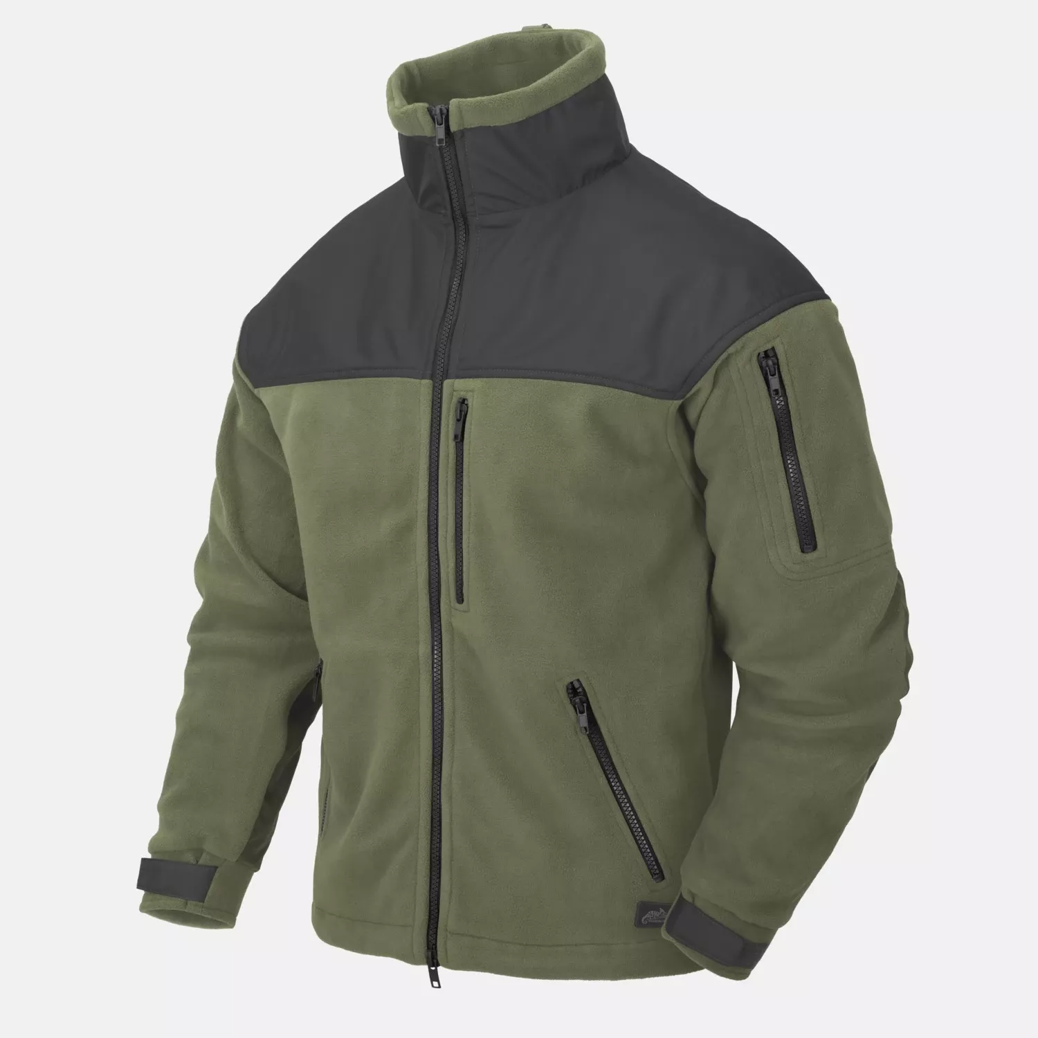 CLASSIC ARMY Jacket - Fleece - Olive Green/Black