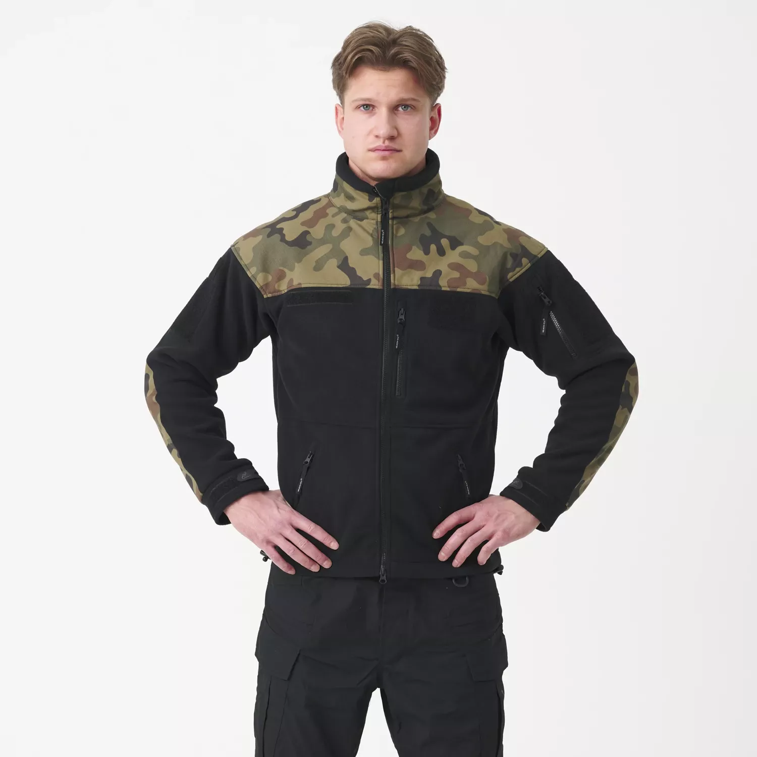Polish INFANTRY Jacket - Fleece - Black/PL Woodland