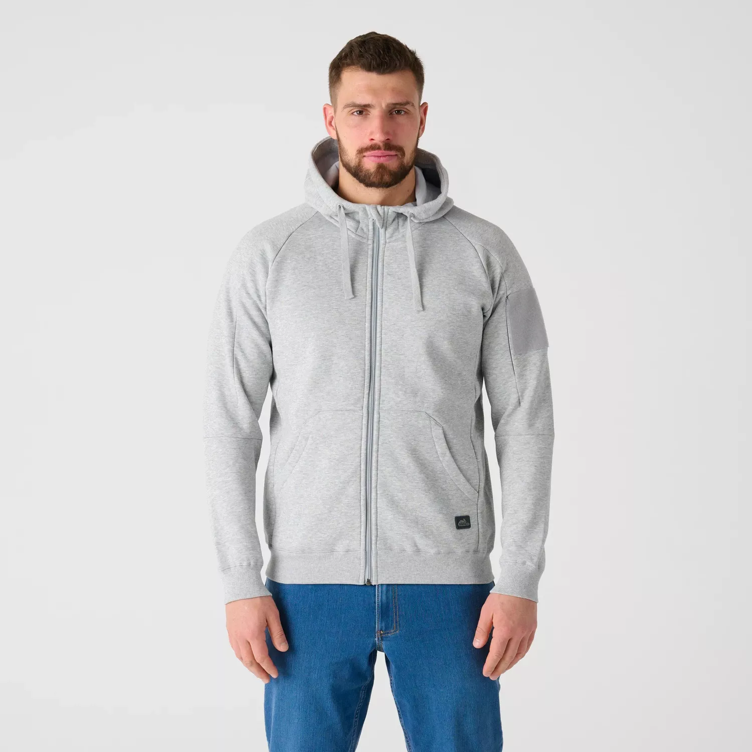 Urban Hoodie Lite - Fullzip - Light Grey Melange