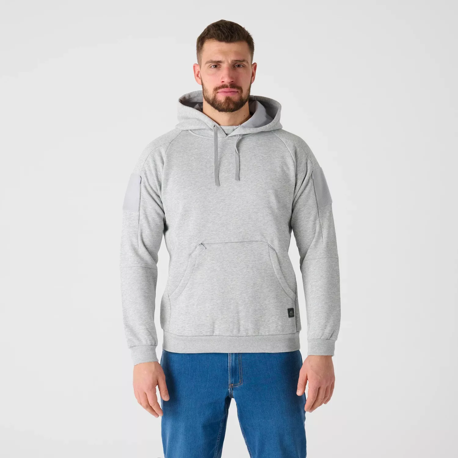 Urban Hoodie Lite - Kangaroo - Light Grey Melange