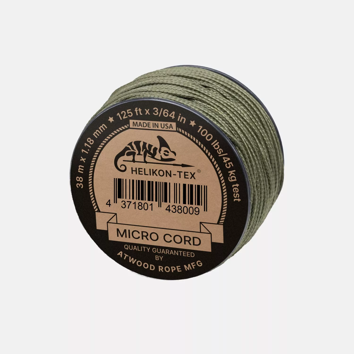 Micro Cord (125ft) – Olive Drab