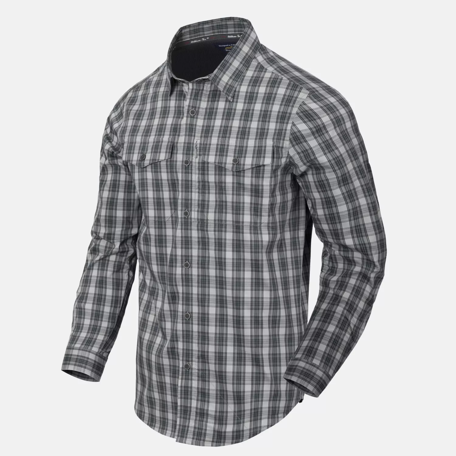 Covert Concealed Carry Shirt - Foggy Grey Plaid