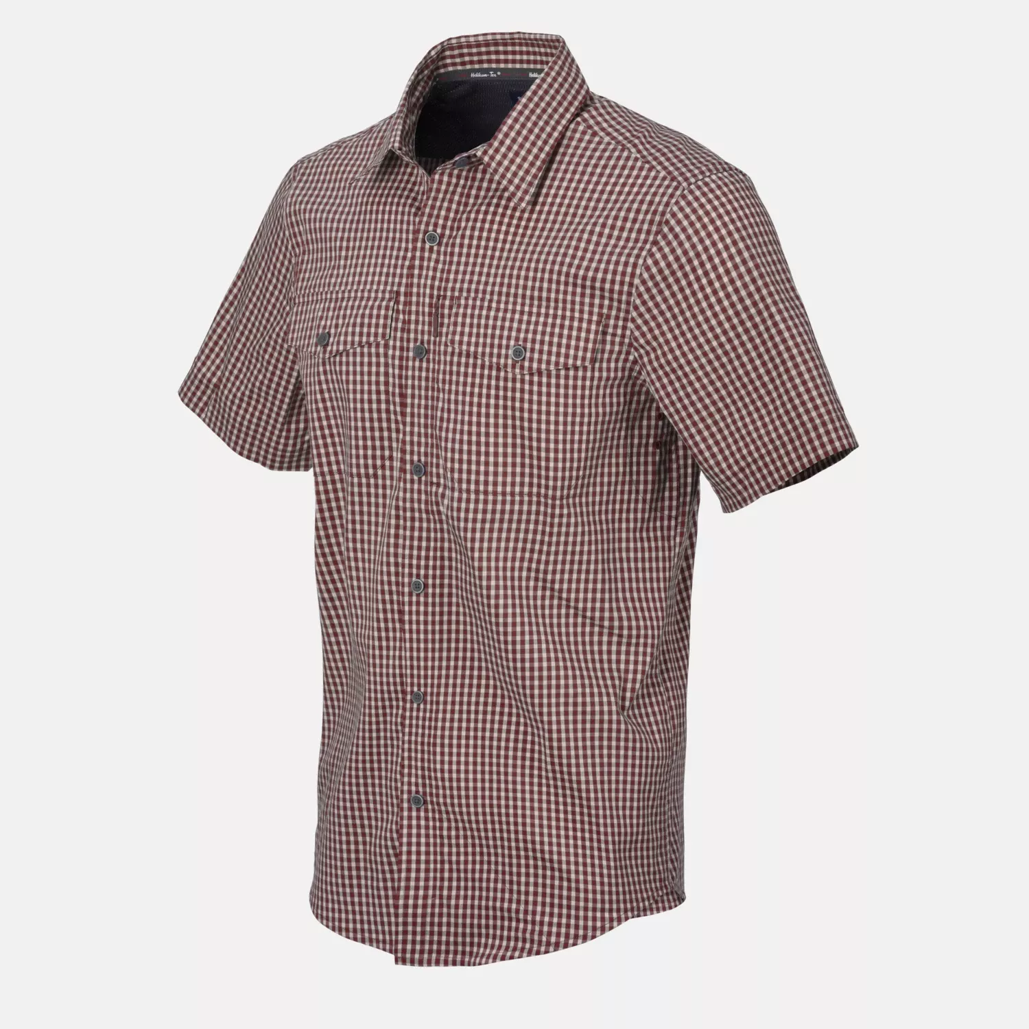Covert Concealed Carry Short Sleeve Shirt - Dirt Red Checkered