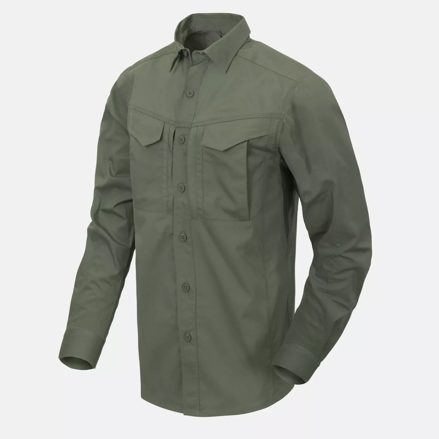 DEFENDER Mk2 Shirt long sleeve® - PolyCotton Ripstop - Olive Green