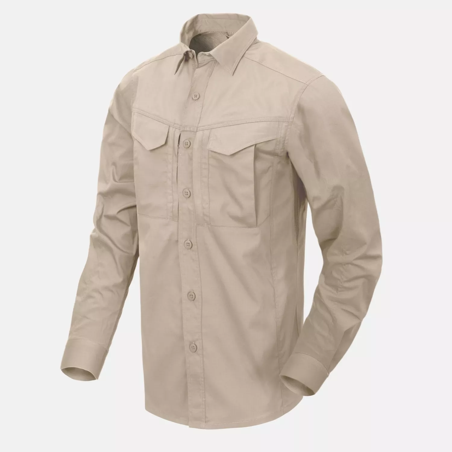 DEFENDER Mk2 Shirt long sleeve® - PolyCotton Ripstop - Khaki