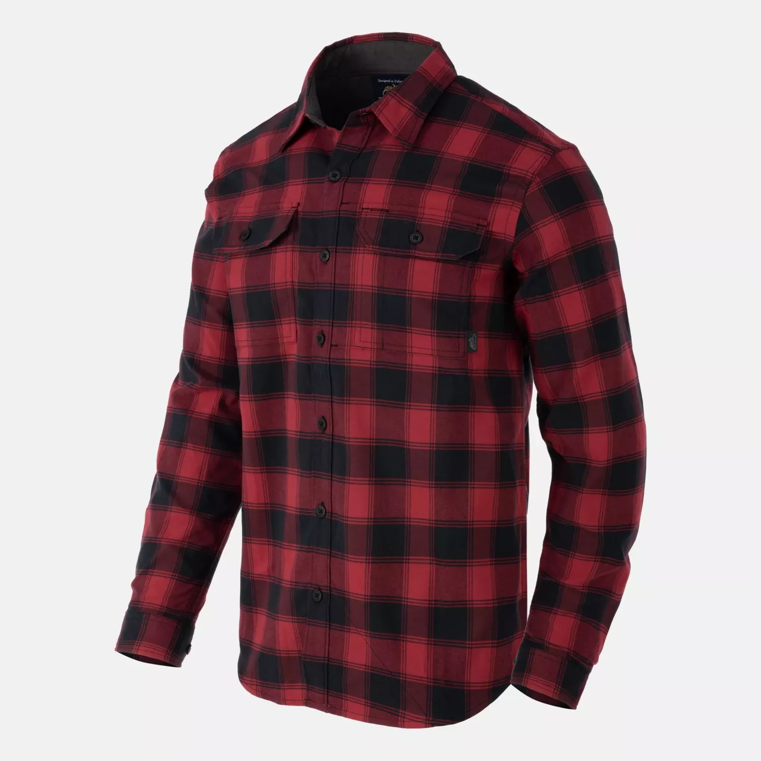 GreyMan Shirt - Coral Crimson Checkered