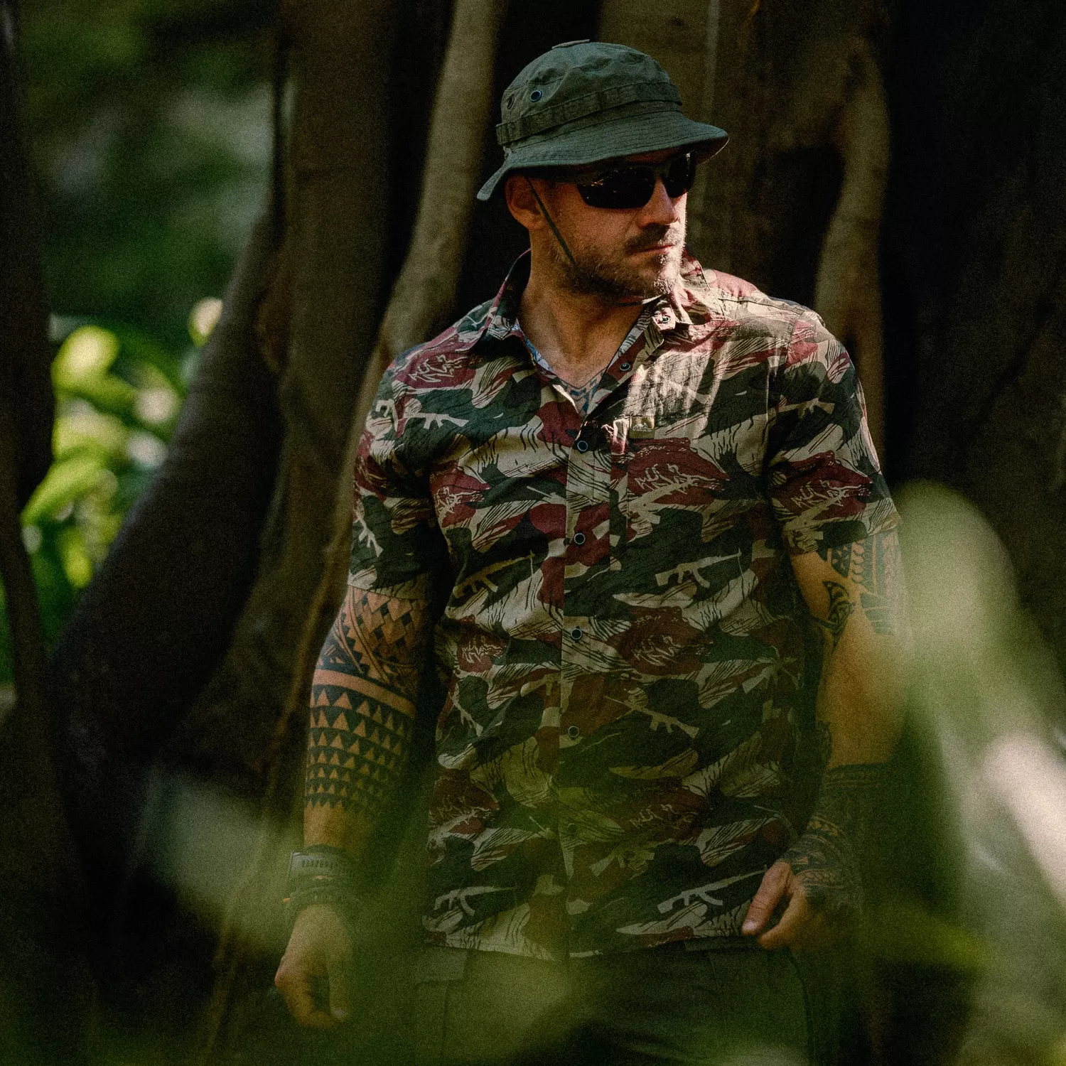 Hawaiian Shirt - Brushstroke Camo