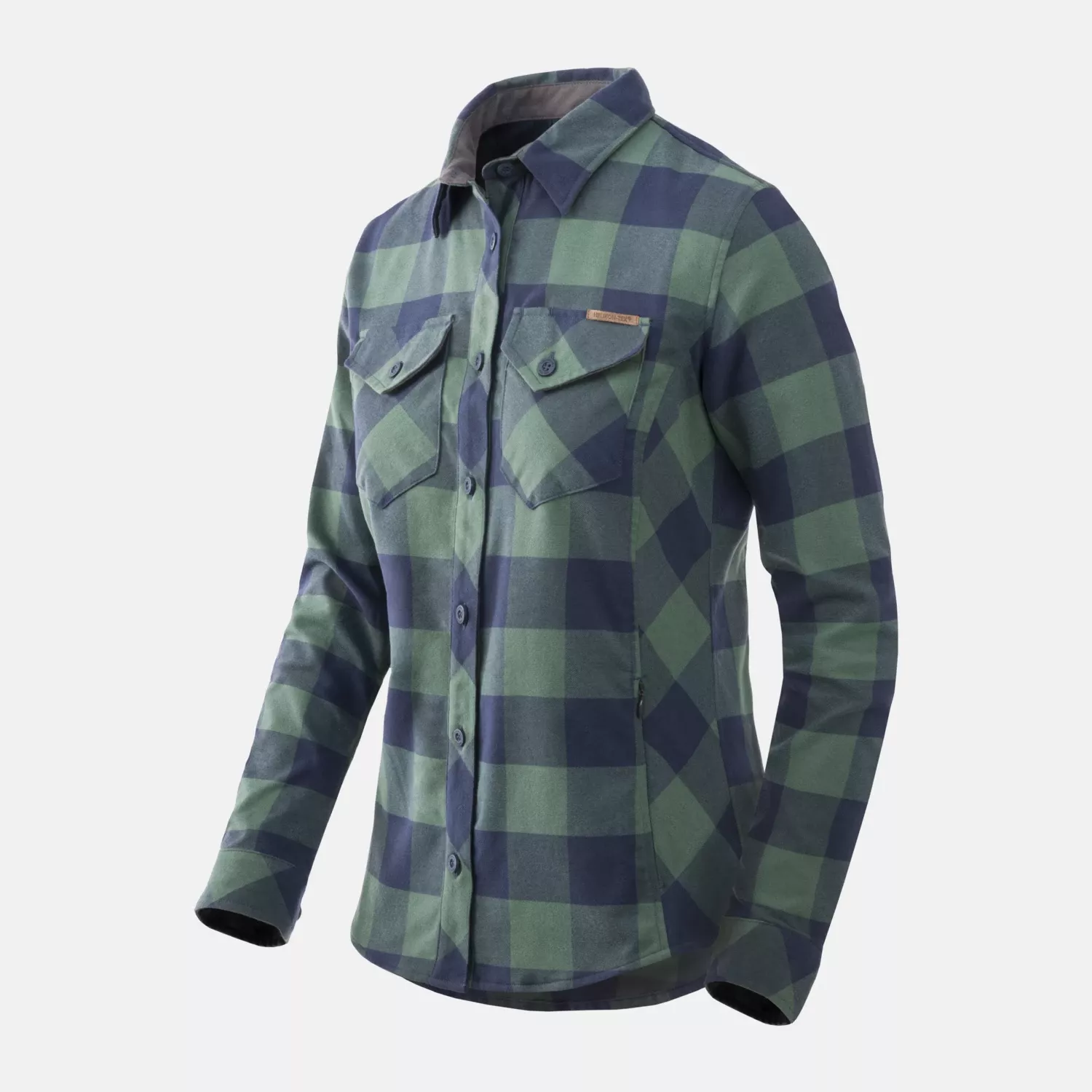 Marigold Woman's Shirt - Moss Green Checkered