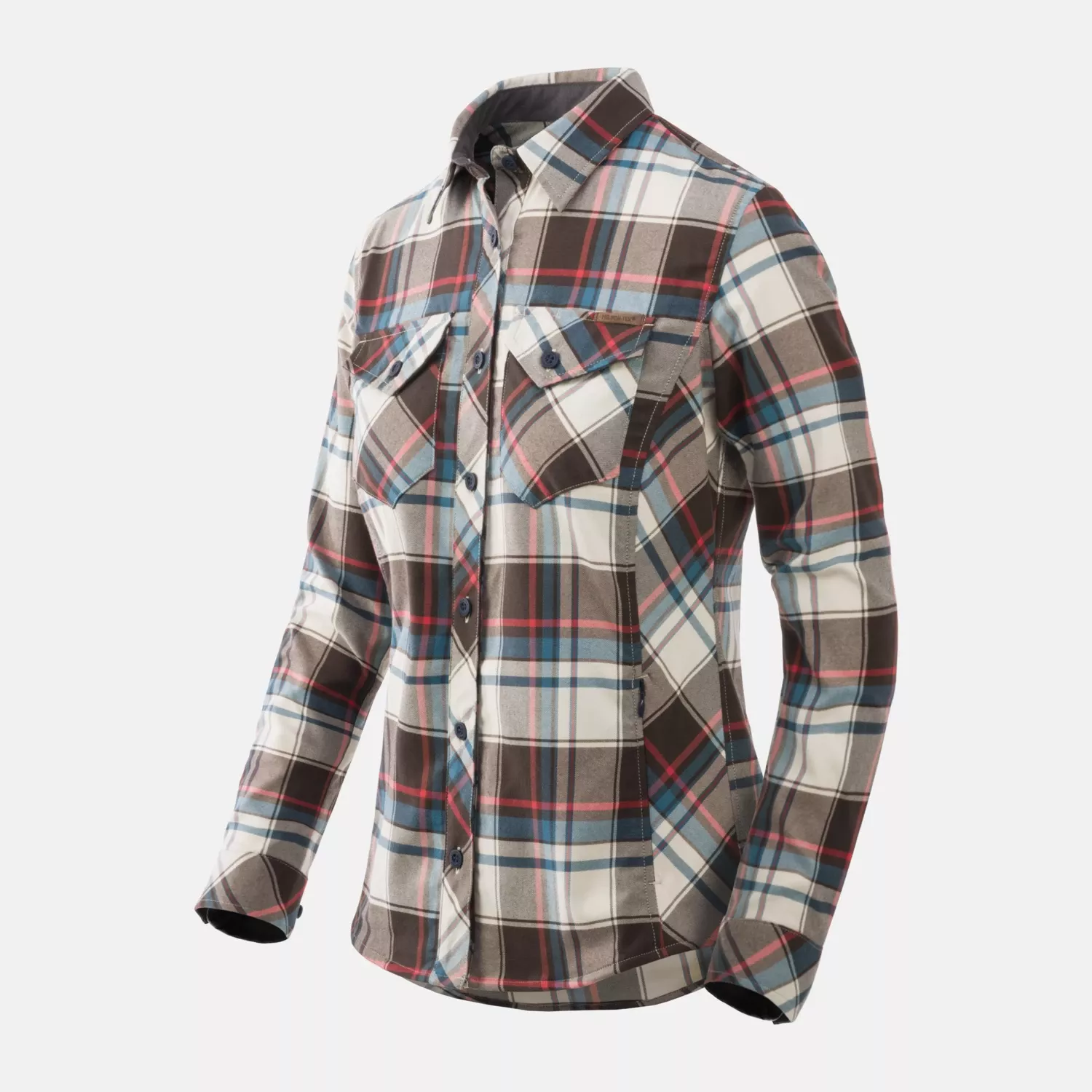 Marigold Woman's Shirt - Foggy Meadow Plaid