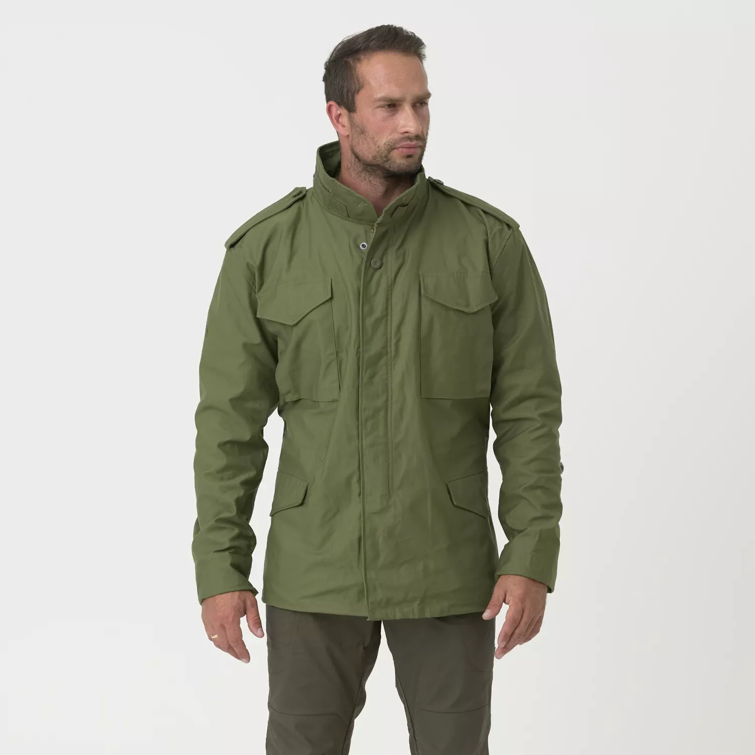 M65 Jacket - NyCo Sateen - Olive Green