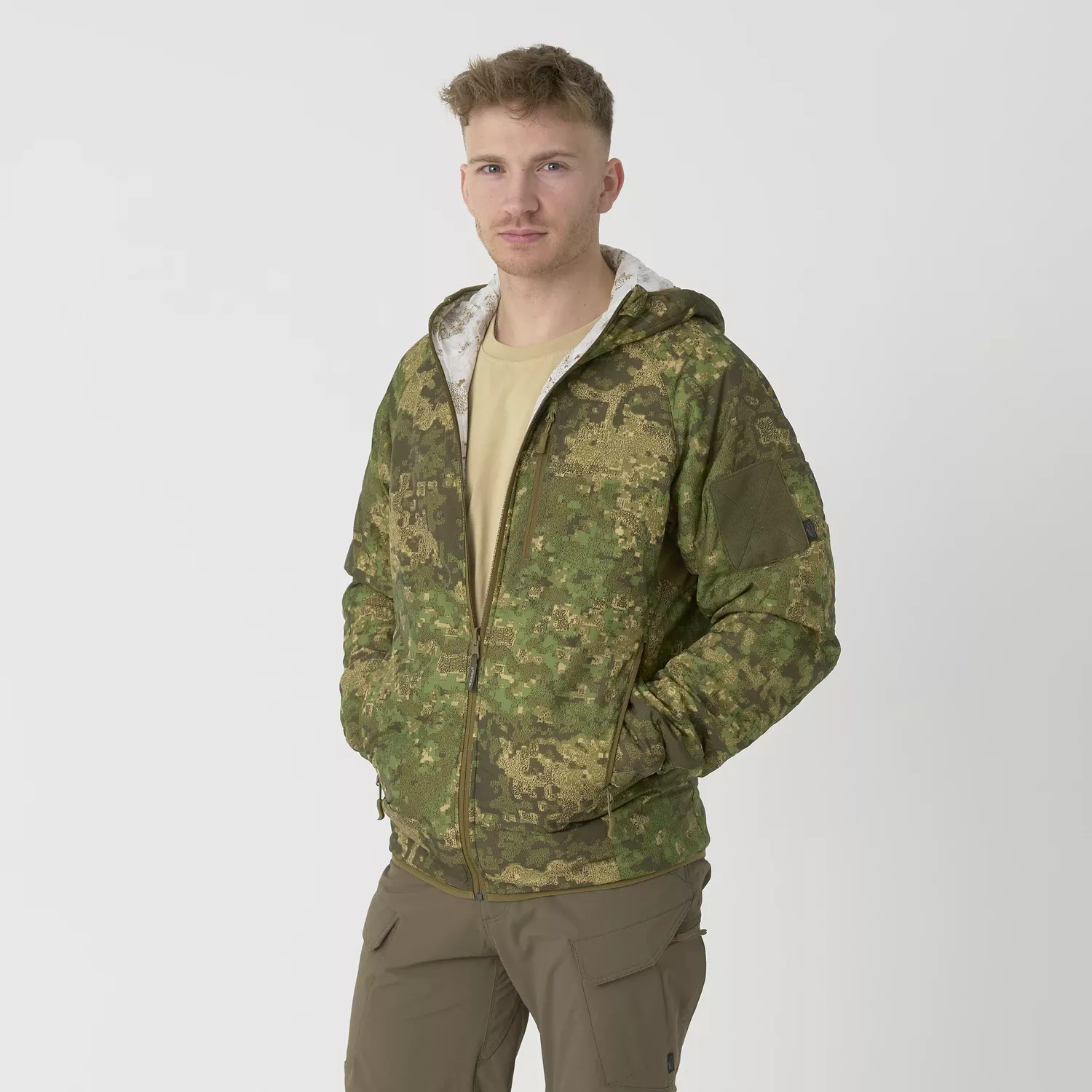 Reversible Wolfhound Hoodie Jacket® - Windpack - Pencott Wildwood/Pencott Snowdrift