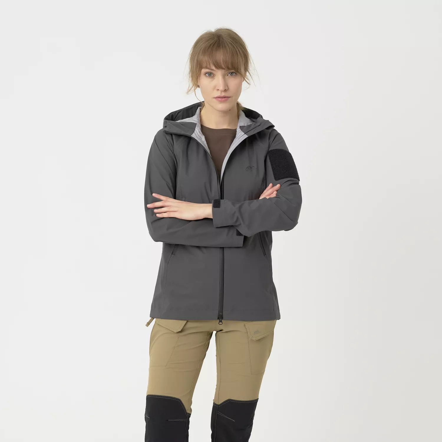 SQUALL Women's Hardshell Jacket - TorrentStretch - Shadow Grey