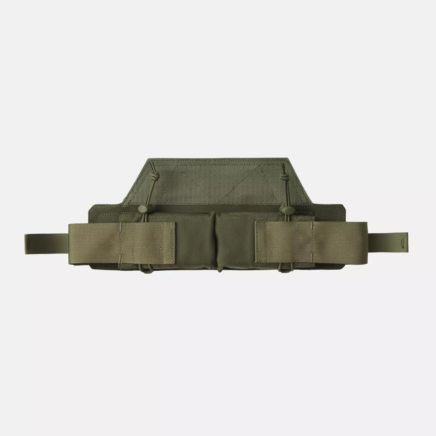 Double Horizontal Pouch – Olive roheline