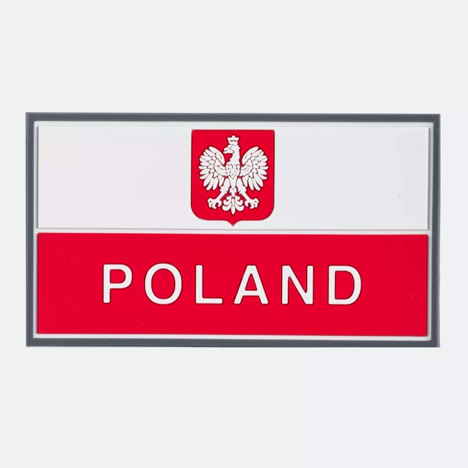 Polish Banner Patch (90 x 50 mm) – Valge
