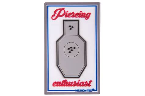 "Piercing Enthusiast" Patch – PVC – Valge