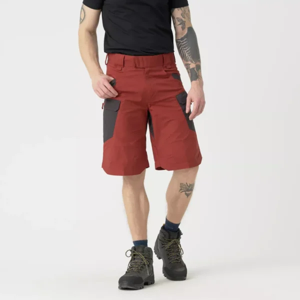 UTS® (Urban Tactical Shorts®) 11'' - PolyCotton Ripstop - Crimson Sky / Ash Grey A