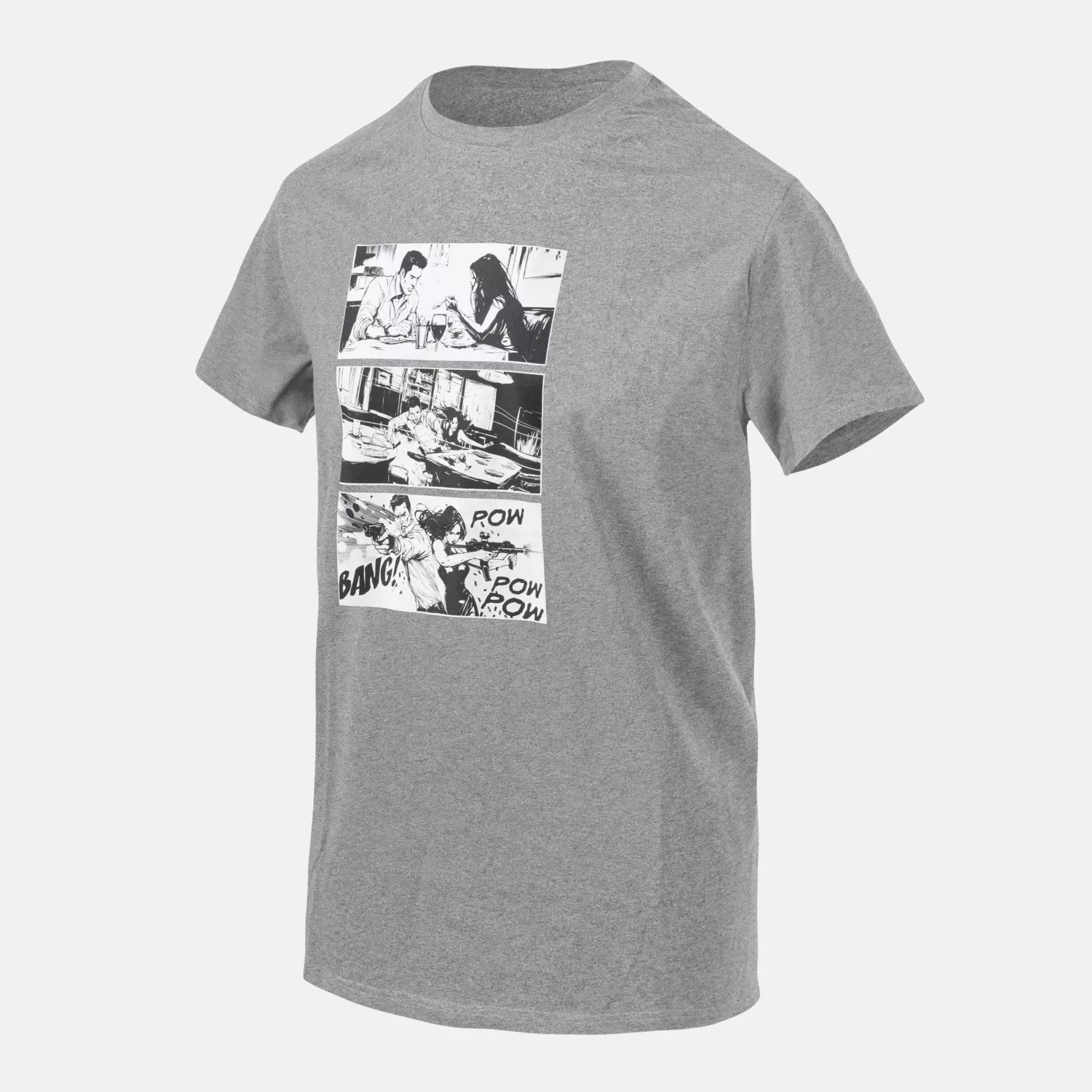 T-shirt (Combat Date) - Mid Grey Melange