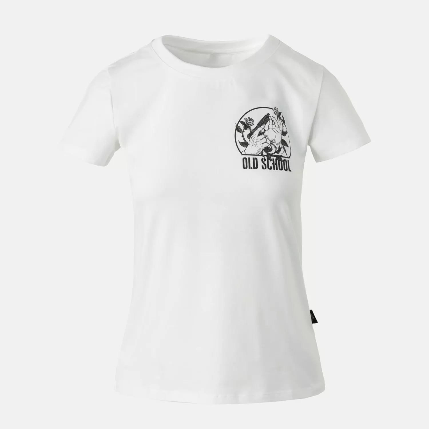 Women's T-shirt Slim (Old school) - White