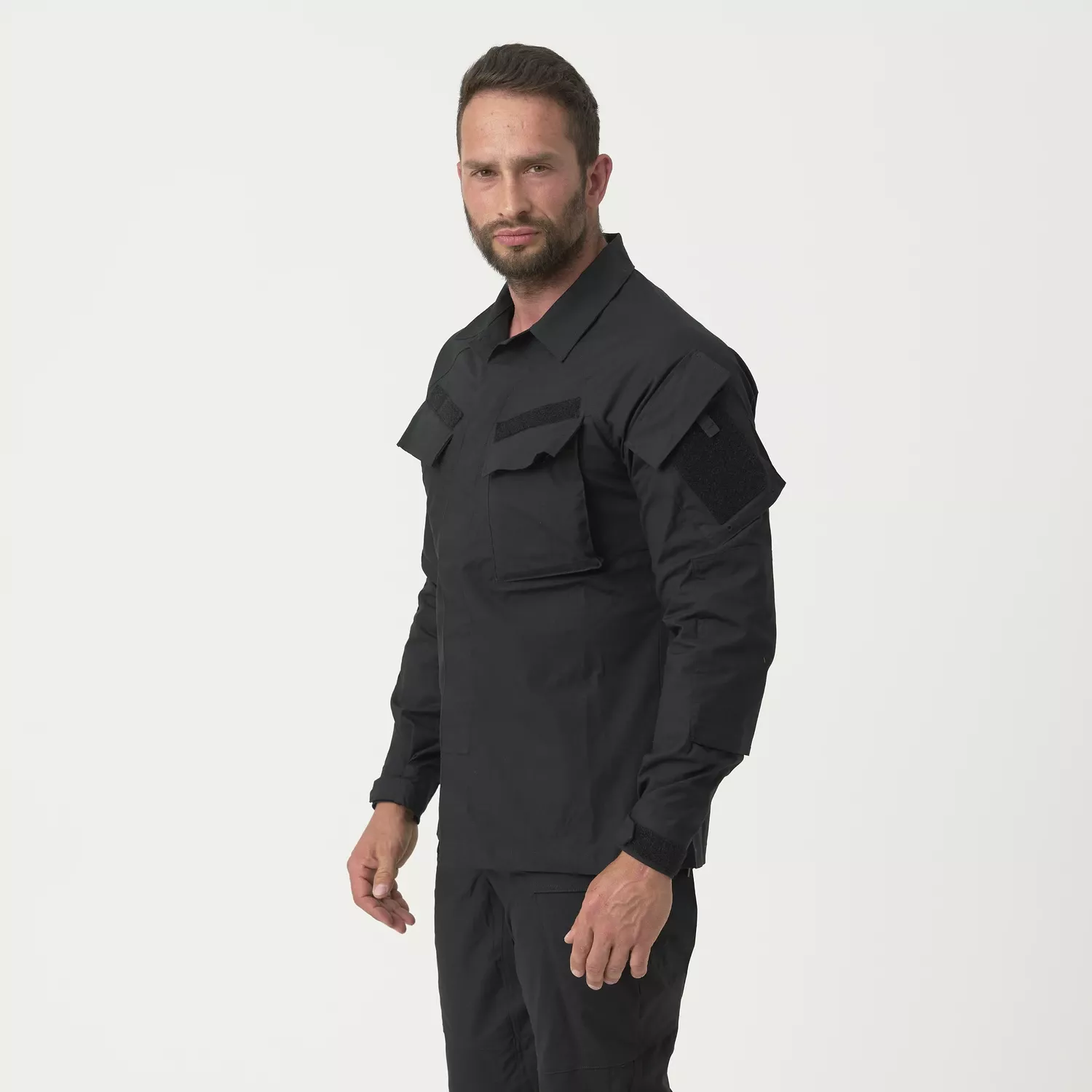 Raid Shirt - PolyCotton Stretch Ripstop - Black