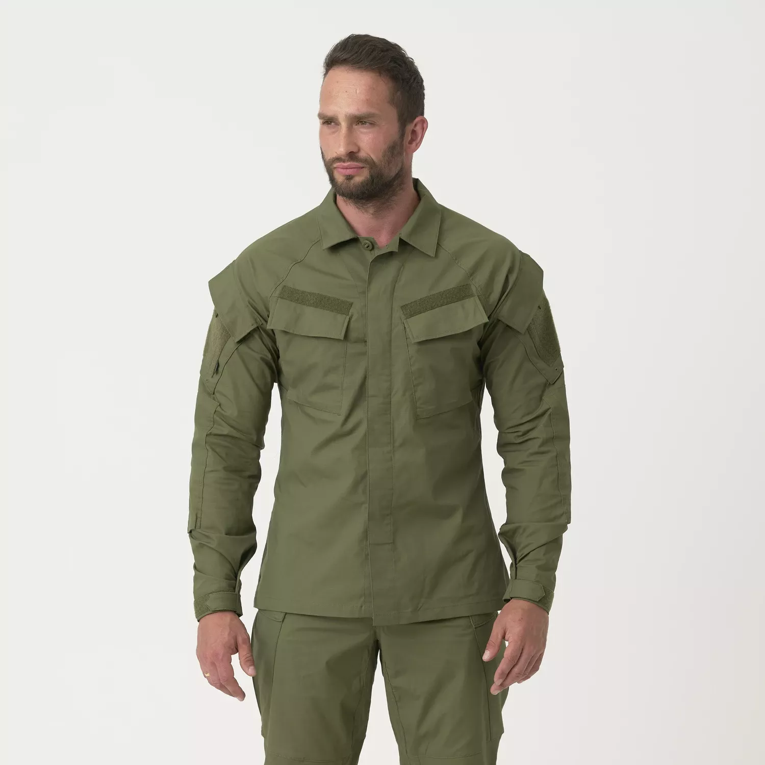 Raid Shirt - PolyCotton Stretch Ripstop - Olive Green