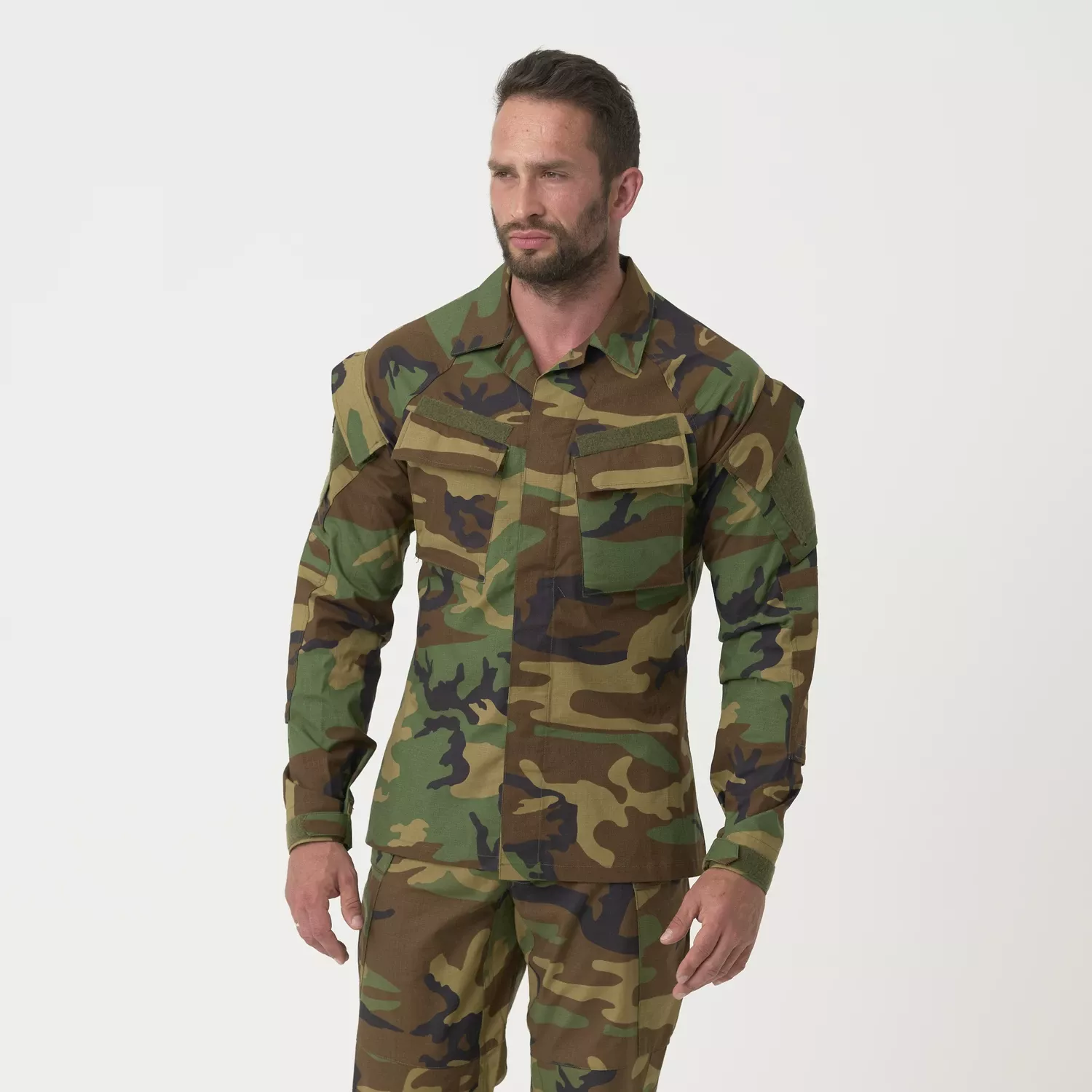 Raid Shirt - PolyCotton Stretch Ripstop - US Woodland