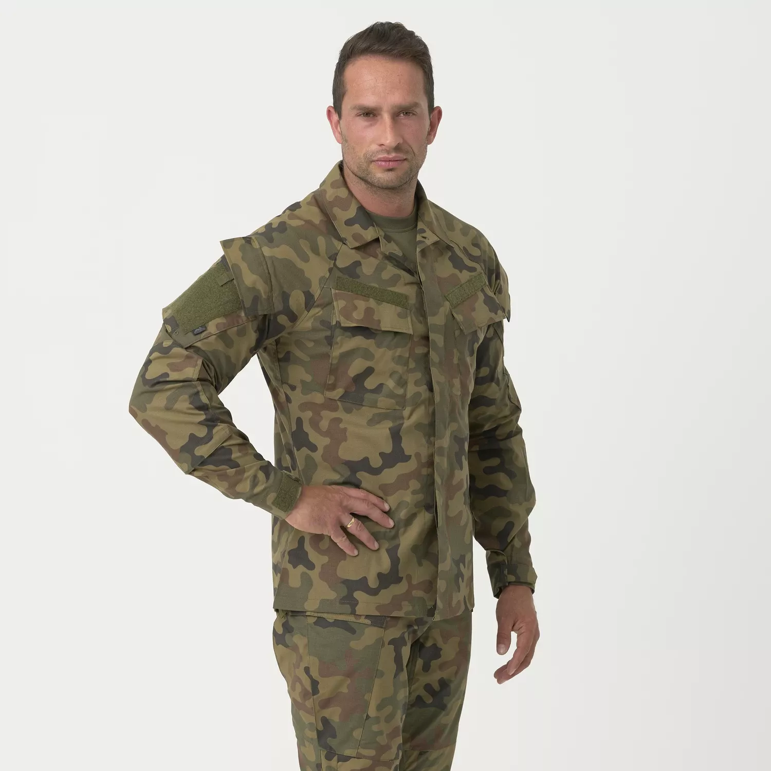 Raid Shirt - PolyCotton Stretch Ripstop - PL Woodland