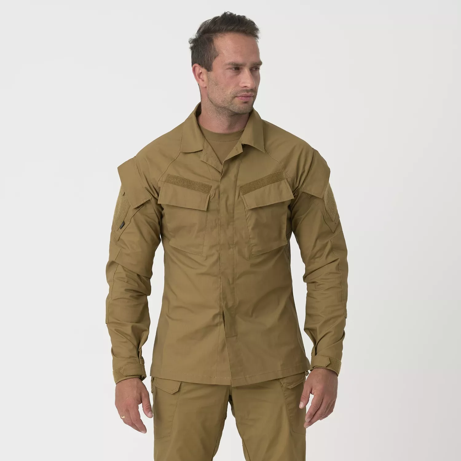 Raid Shirt - PolyCotton Stretch Ripstop - Coyote