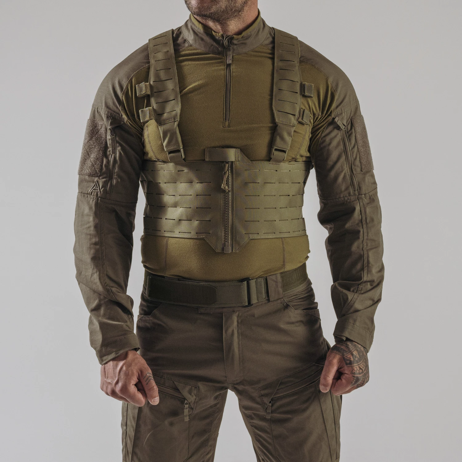 WARWICK Zip Front Chest Rig® – Army roheline