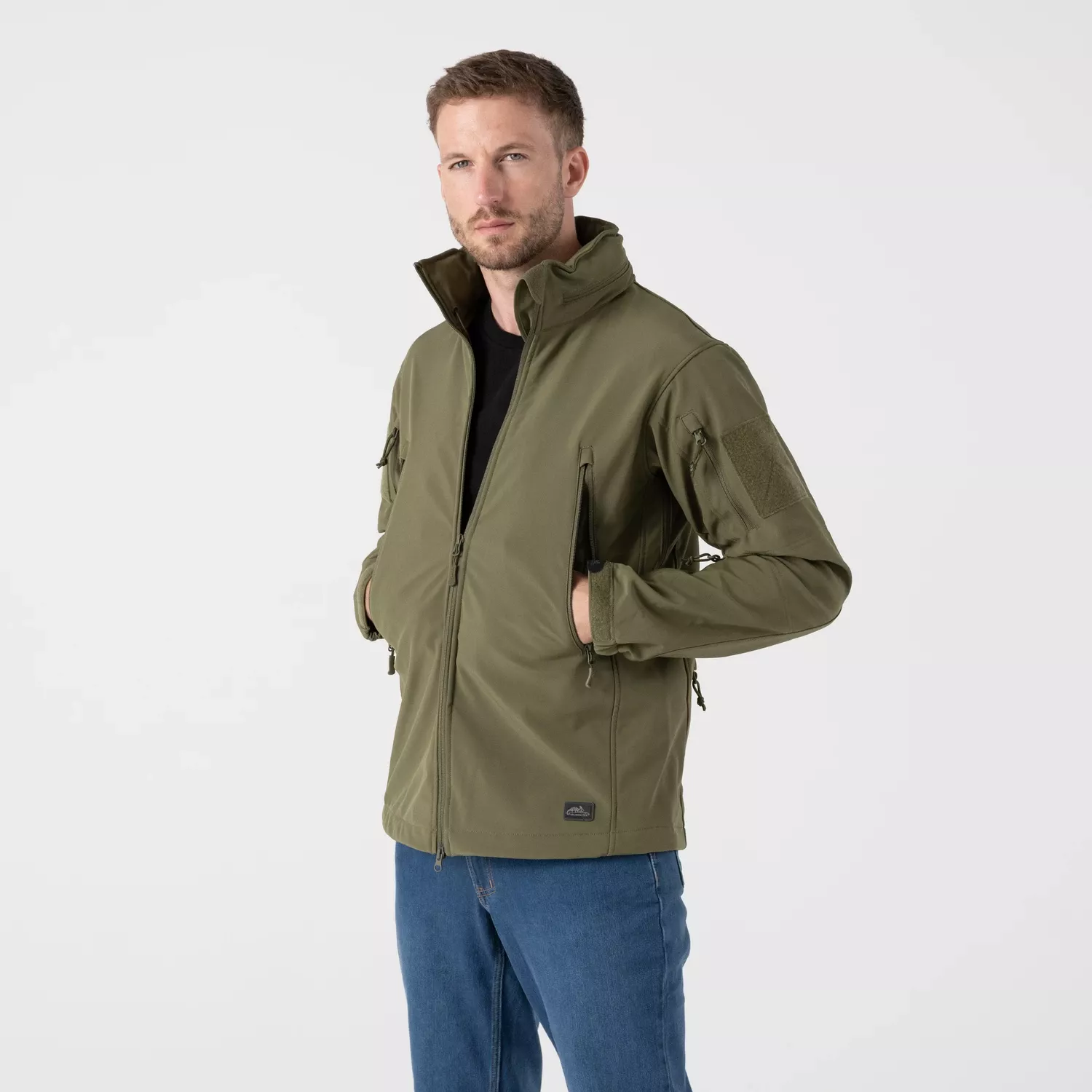 GUNFIGHTER Jacket - Shark Skin Windblocker - Adaptive Green