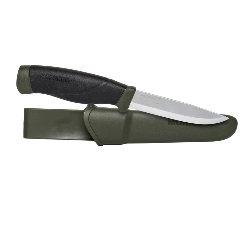 Morakniv® Companion HeavyDuty MG (C) – Carbon Steel – Olive Green (ID 12494) – Olive roheline