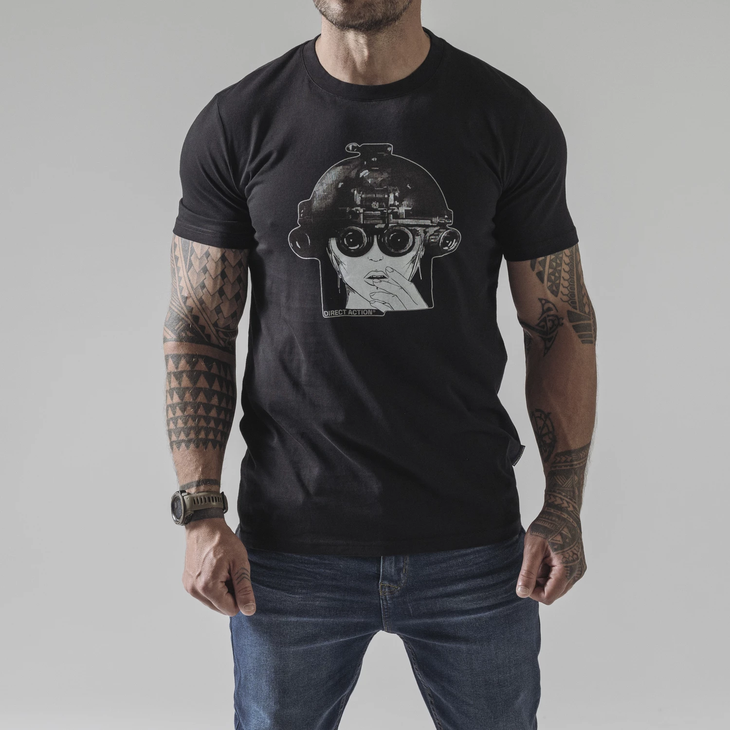 T-shirt DA ART NVG - Cotton - Black