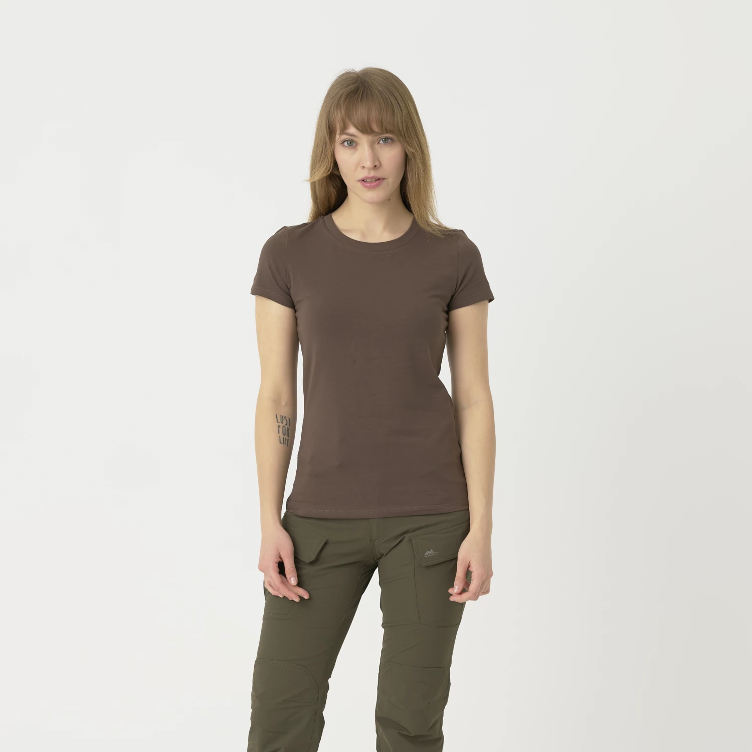 Women's T-shirt Slim Organic - Earth Brown