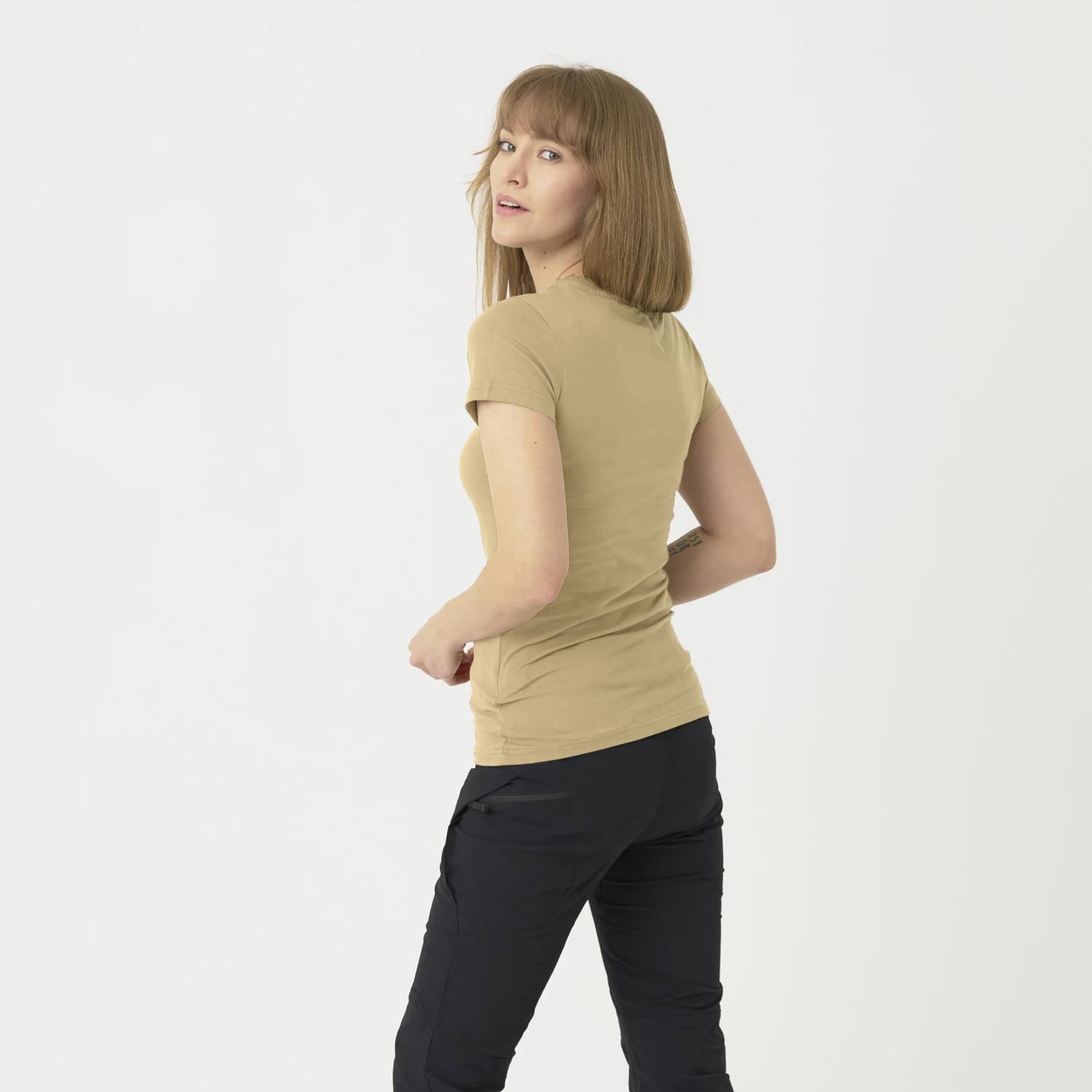 Women's T-shirt Slim Organic - Khaki
